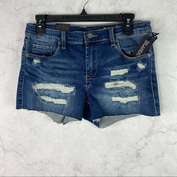 [Blank NYC] Distressed Denim Jeans Shorts - Picture 4 of 5